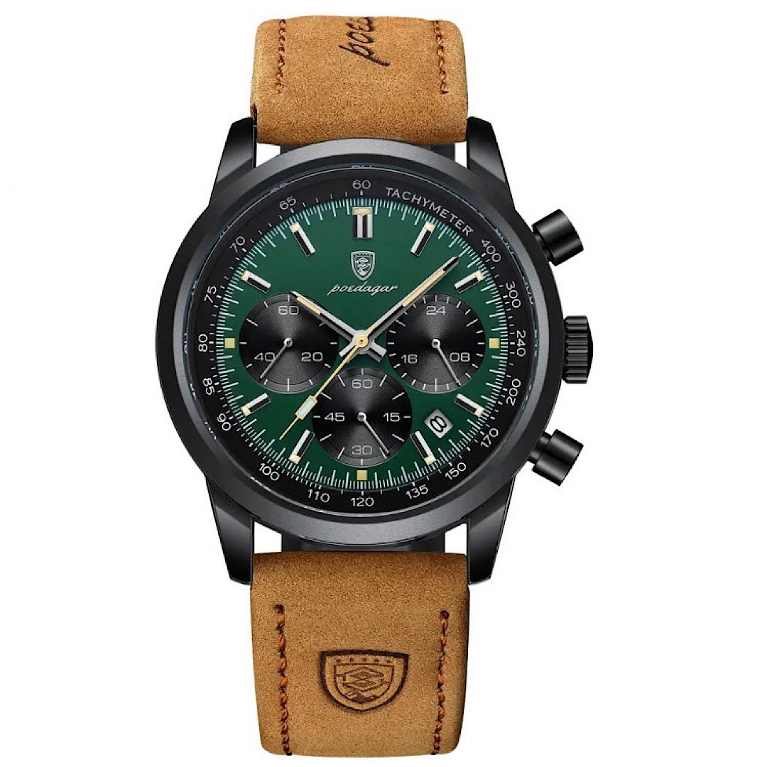 Maverik Chronograph Leather Watch Versantz