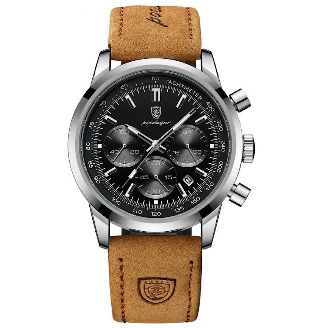 Maverik Chronograph Leather Watch Versantz