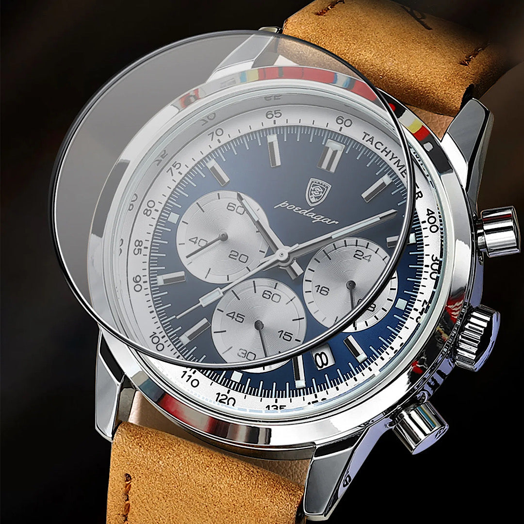Maverik Chronograph Leather Watch Versantz