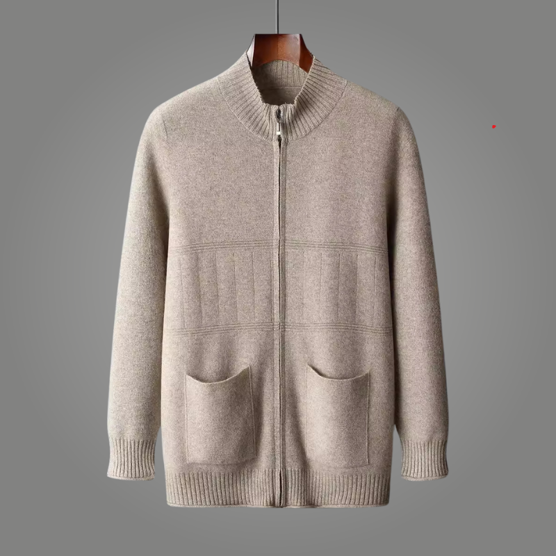 Nova Cashmere Zip Cardigan