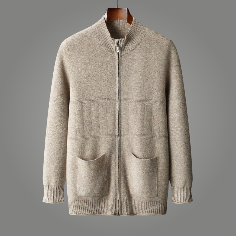 Nova Cashmere Zip Cardigan