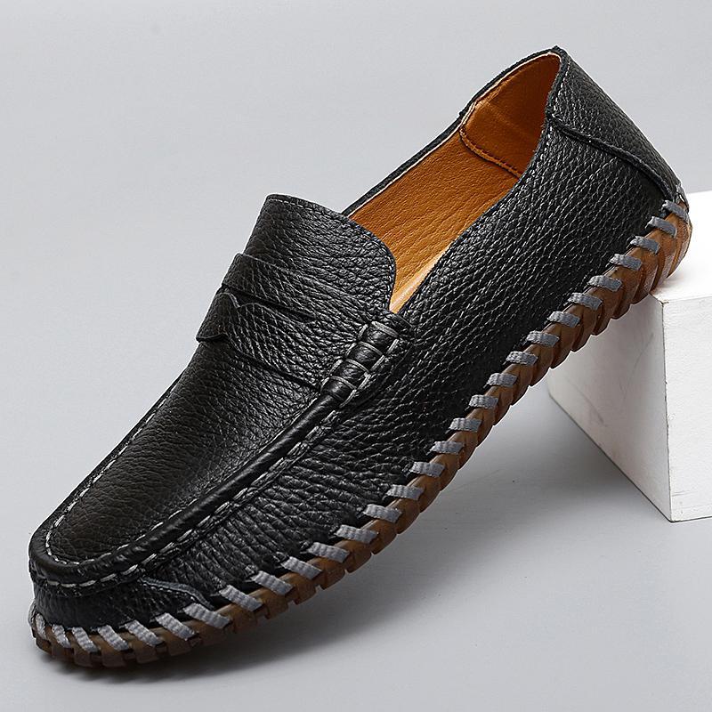 Cesare Hand-Stitched Leather Loafers Versantz