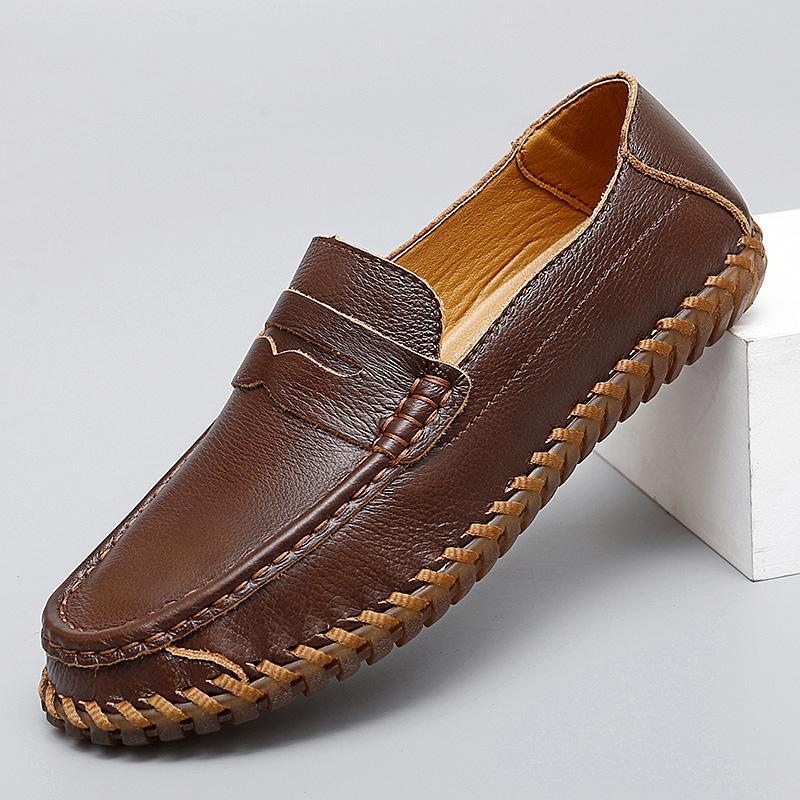 Cesare Hand-Stitched Leather Loafers Versantz