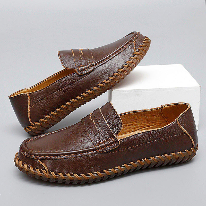 Cesare Hand-Stitched Leather Loafers Versantz