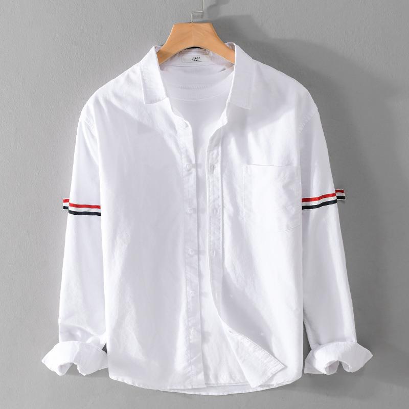 Nilo Signature Arm-Striped Linen Shirt Versantz