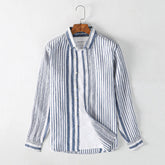 Vella Striped Linen Shirt Versantz