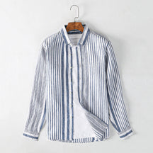 Vella Striped Linen Shirt Versantz