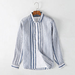 Vella Striped Linen Shirt Versantz