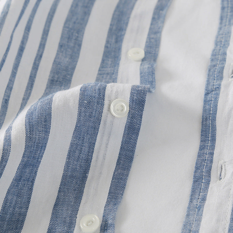 Vella Striped Linen Shirt Versantz
