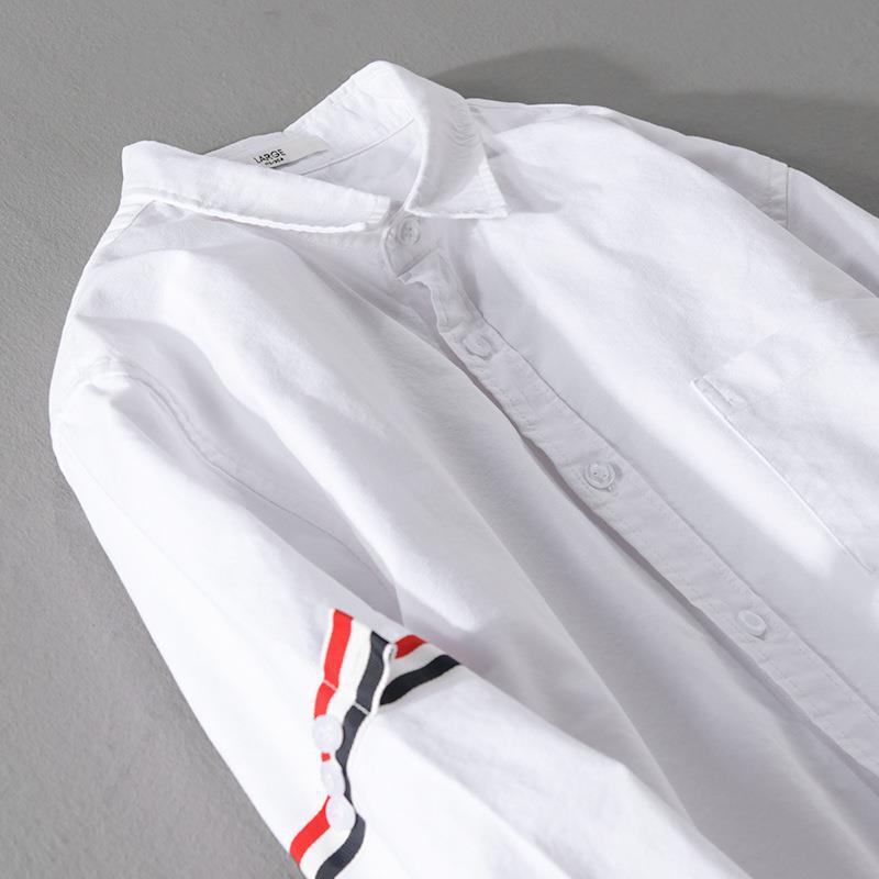 Nilo Signature Arm-Striped Linen Shirt Versantz