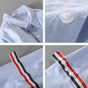 Nilo Signature Arm-Striped Linen Shirt Versantz