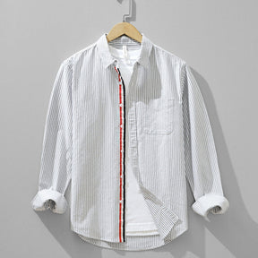 Milo Striped Linen Shirt Versantz