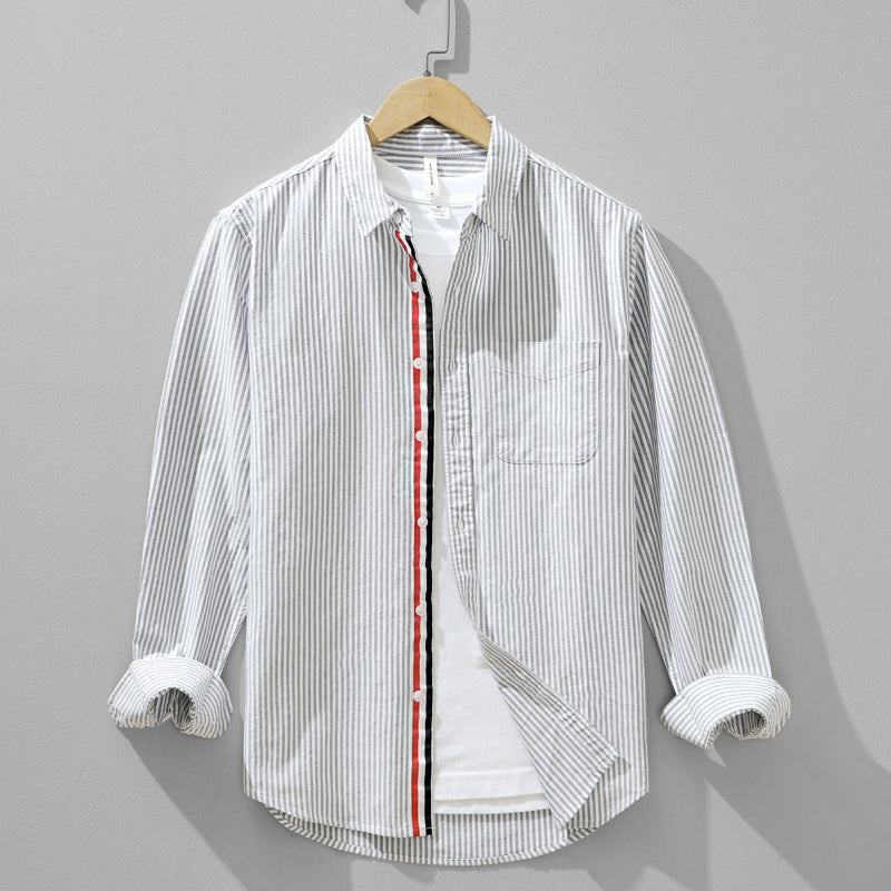 Milo Striped Linen Shirt Versantz