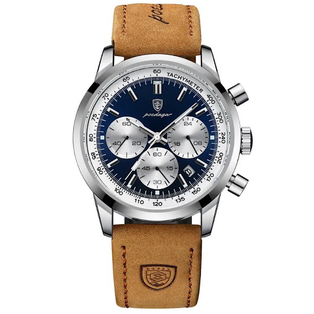 Maverik Chronograph Leather Watch Versantz