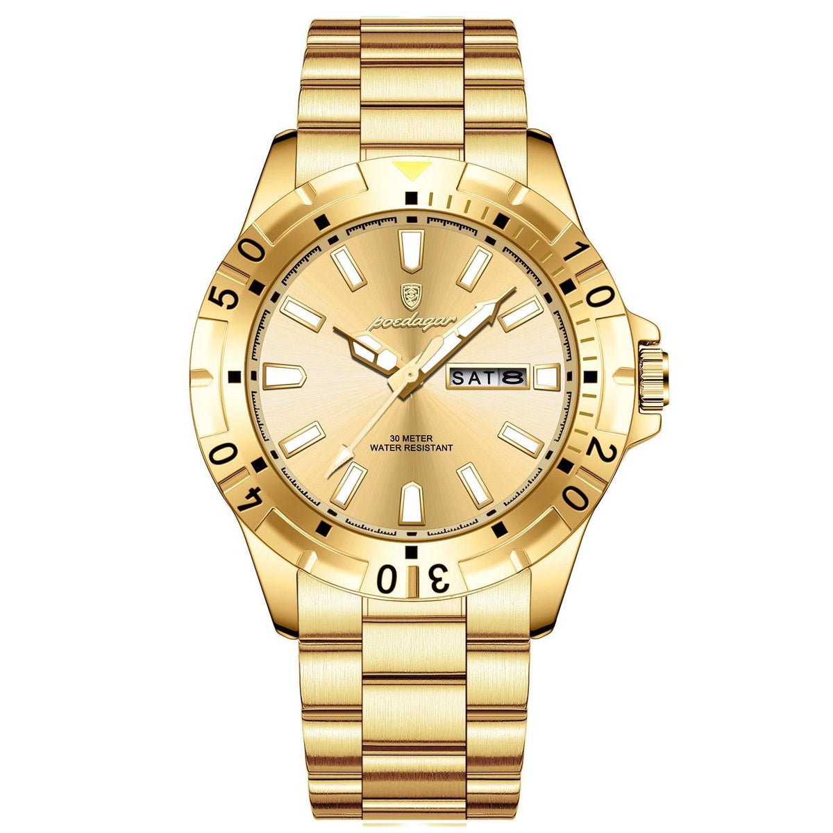 Aureon Day-Date Steel Watch Versantz