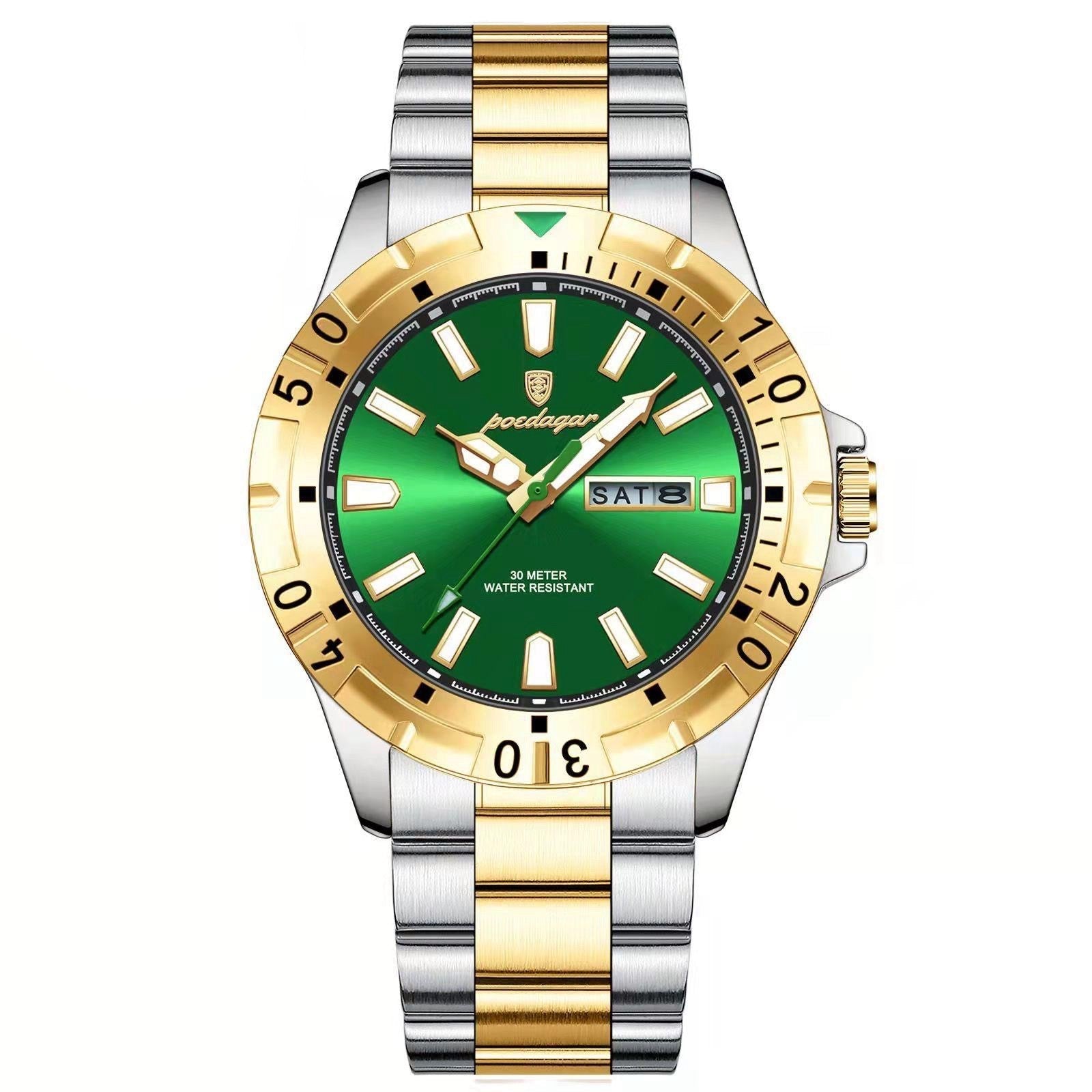 Aureon Day-Date Steel Watch Versantz