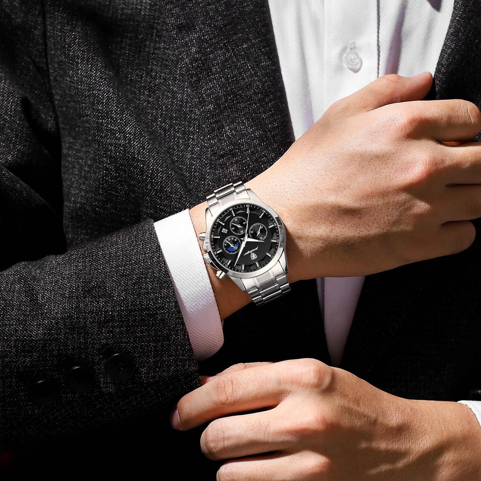 Bravion Chrono Steel Watch Versantz