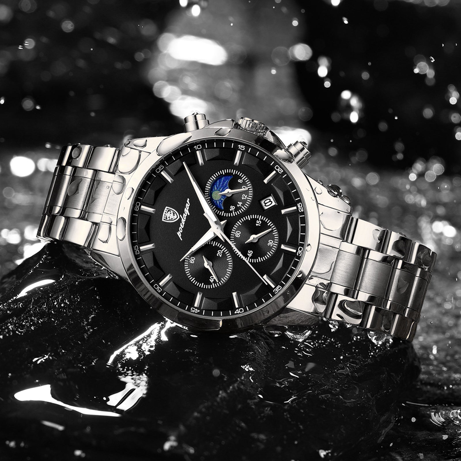 Bravion Chrono Steel Watch Versantz