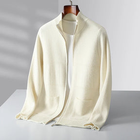Nova Cashmere Zip Cardigan