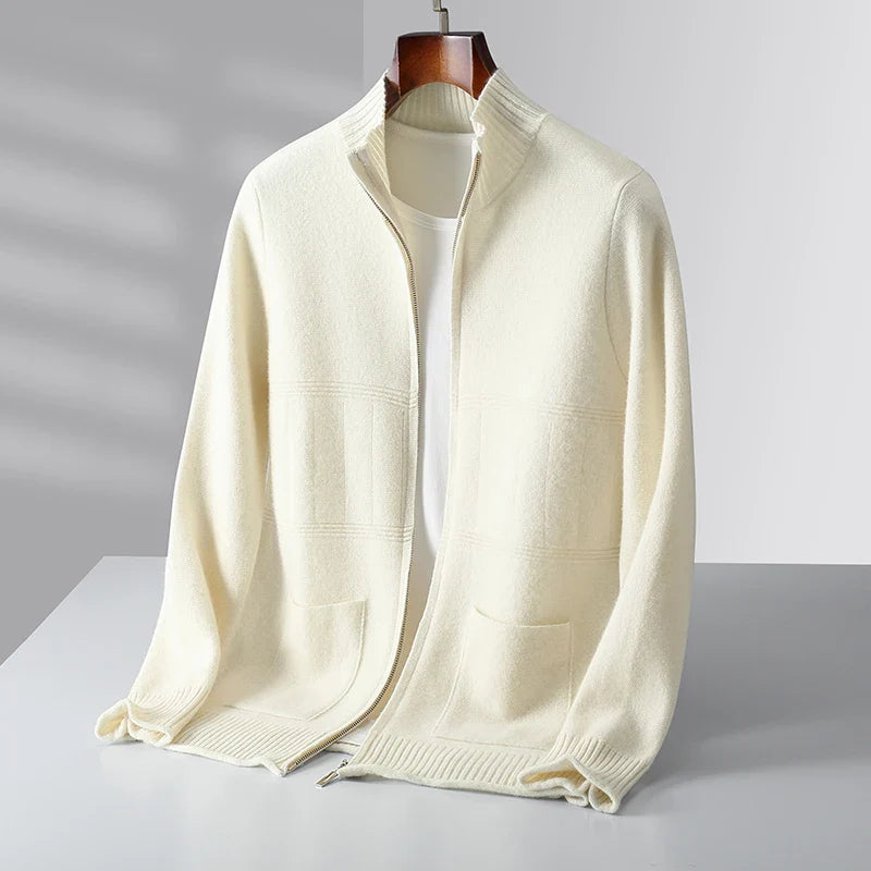 Nova Cashmere Zip Cardigan