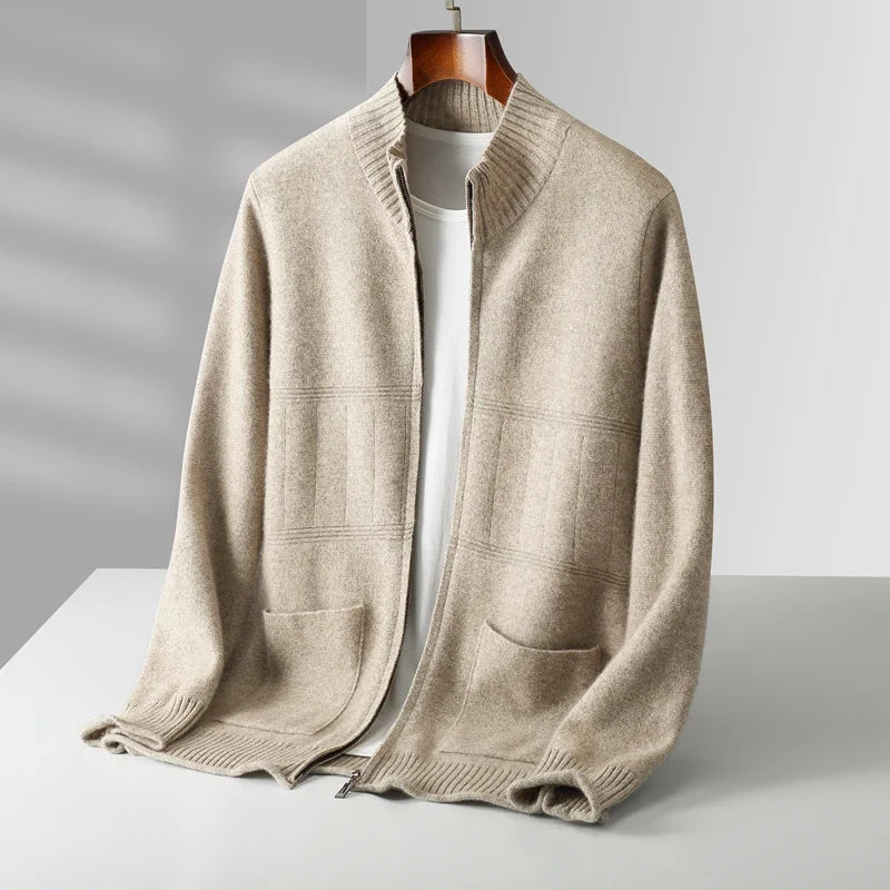 Nova Cashmere Zip Cardigan