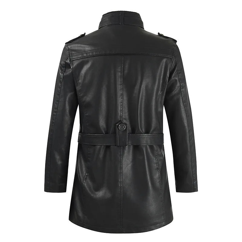 Dexter Belted Leather Jacket