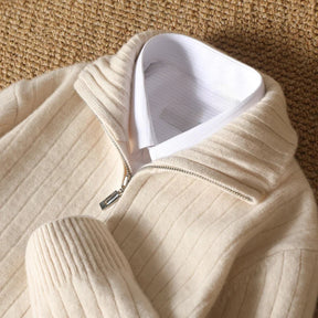 Monaco Cashmere Quarter-Zip Sweater Versantz