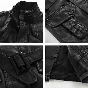 Dexter Belted Leather Jacket