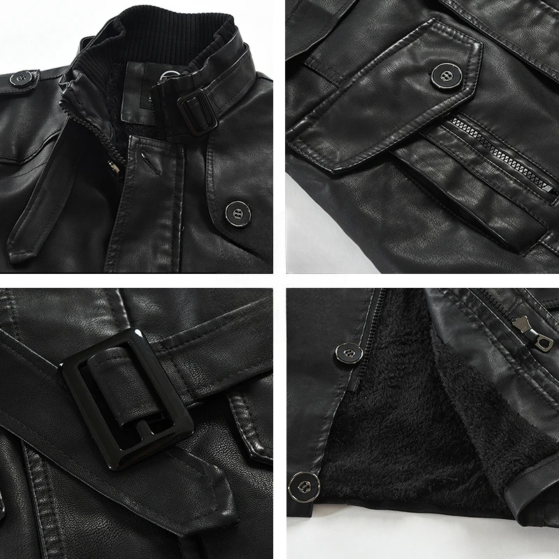 Dexter Belted Leather Jacket
