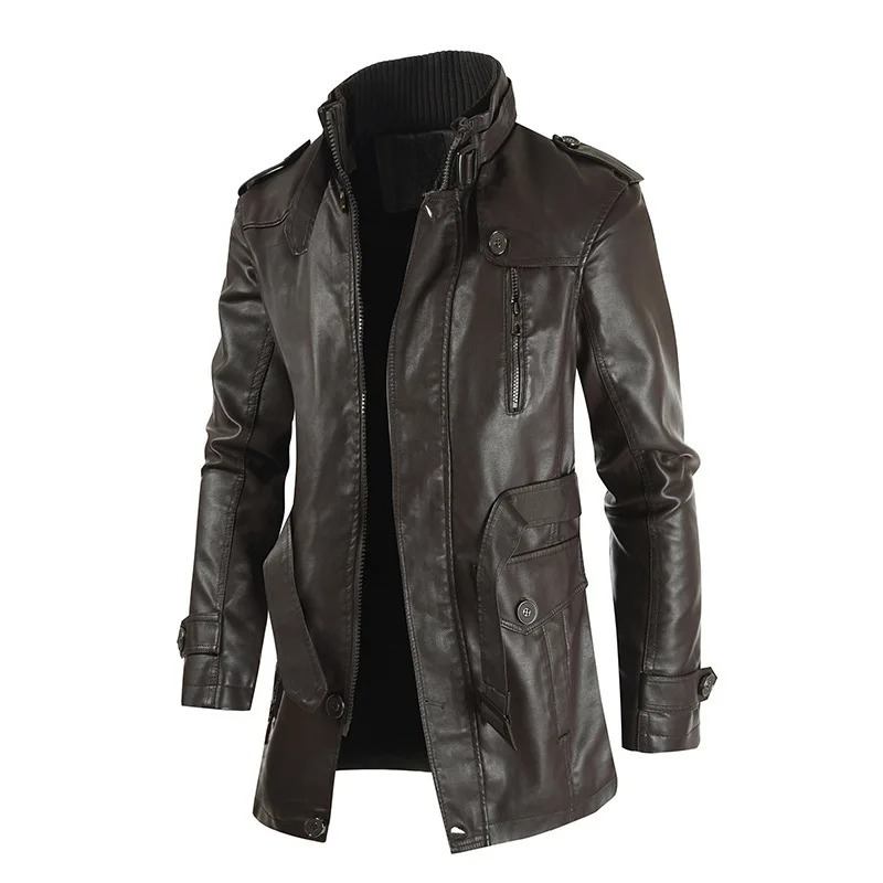 Dexter Belted Leather Jacket